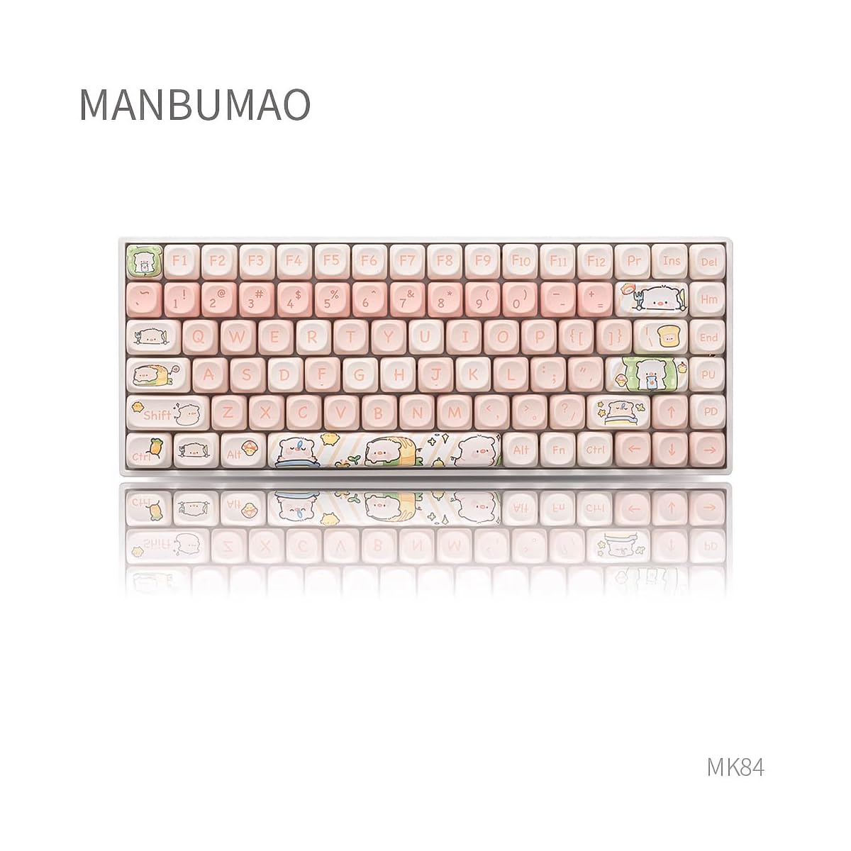 moaさん専用 Amazon | 144 Keys PBT Keycaps MOA Profile Pink Cute Pig